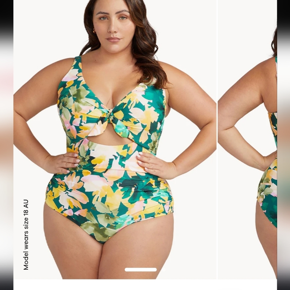 Artesands Floral Full Coverage One-Piece Swimsuit